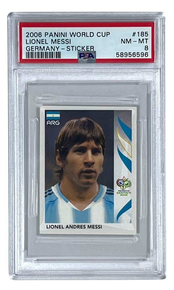 2006 Panini World Cup Lionel Messi PSA 8