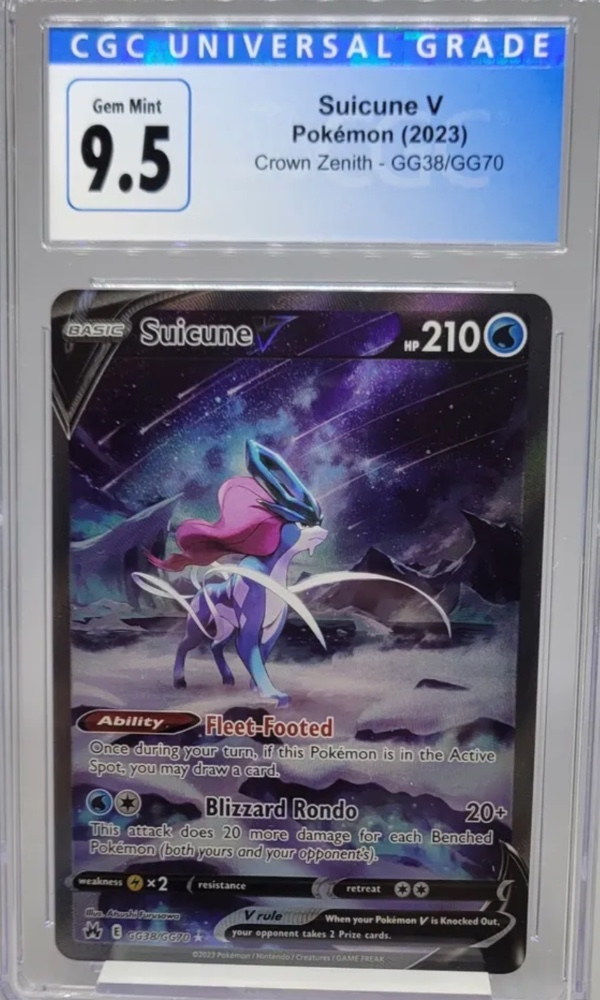 2022 Pokemon Suicune V CGC 9.5