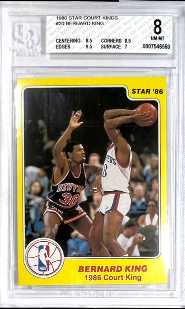 1986 Star Court Kings Bernard King BGS 8