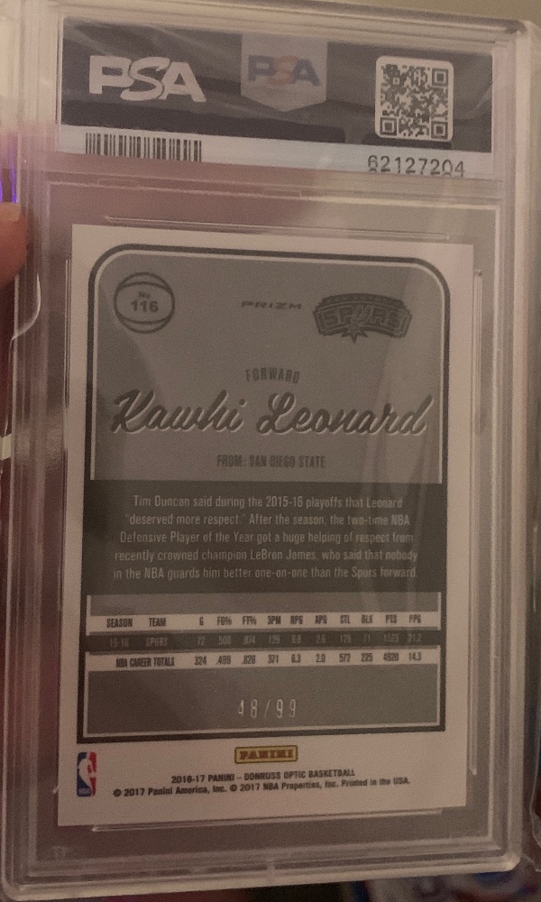 Back of item