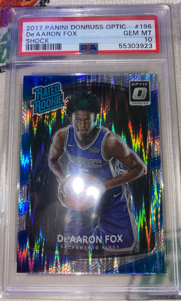 2017 Panini Donruss Optic  De'Aaron Fox   PSA 10