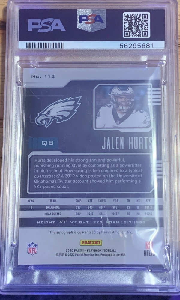 Back of item